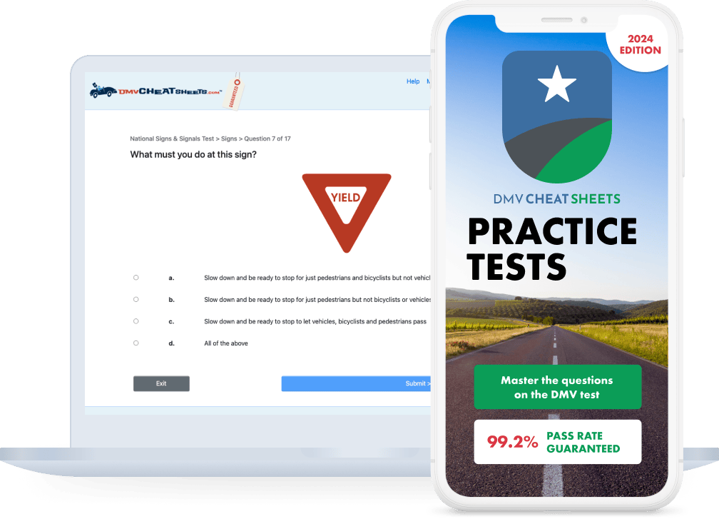 Georgia Driver's License Practice Test DMV Cheat Sheets
